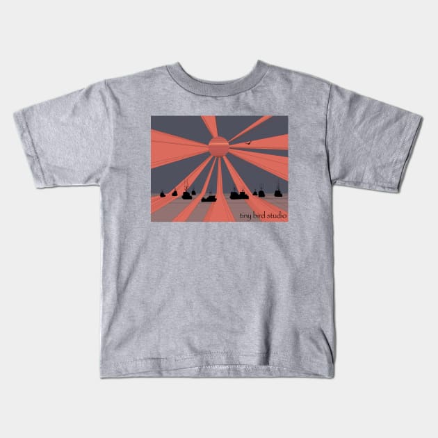 Rest, An Alaskan Fishing Graphic Kids T-Shirt by Tiny Bird Studio